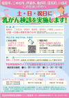 福島県乳がん検診チラシ