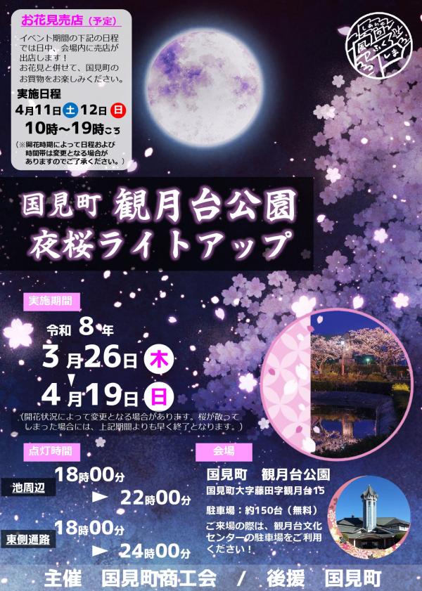 R8観月台公園夜桜ライトアップ