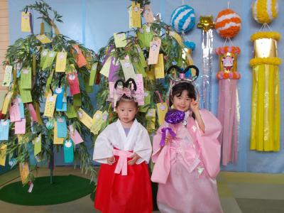 織姫ふたりでおしとやかにポーズ